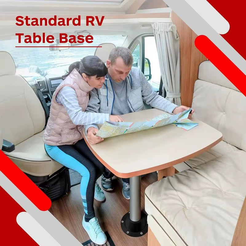 High Strength Floor Mounting Base RV Table Mount Frame RV Table Base with Screws for RV Yacht Tables Campervan Accessories