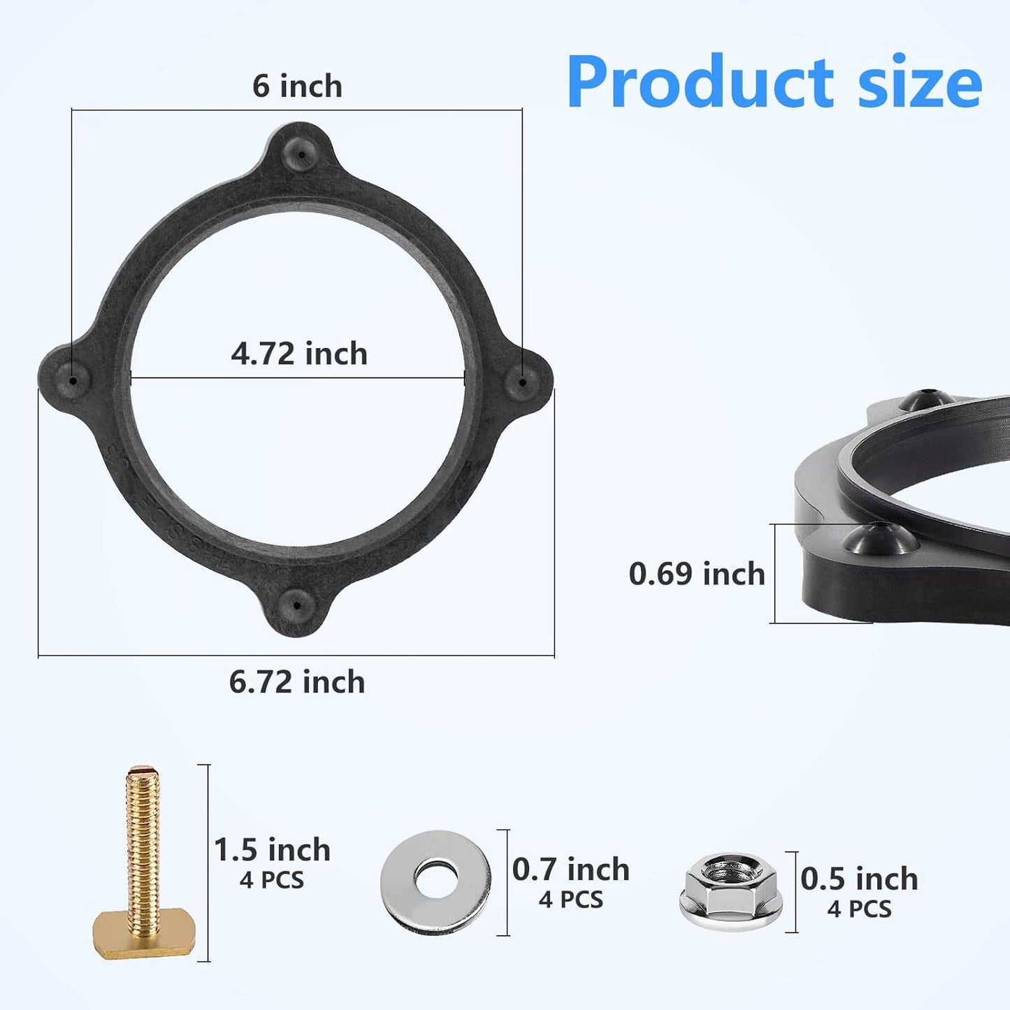 RV Toilet Seal Kit Fits for Dometic Sealand Vacuflush Models Toilet Include Floor Flange Seal 385310063 and Mounting Kit Replacement, SE341549 Toilet Part