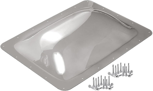 RV Skylight Replacement Outer Dome,18" X 26" OD Camper RV Skylight Cover Fit Standard 14" X 22" Shower Openings Replacement for Roof Camper Trailer Motorhome Truck (14"X22",Smoke Gray)