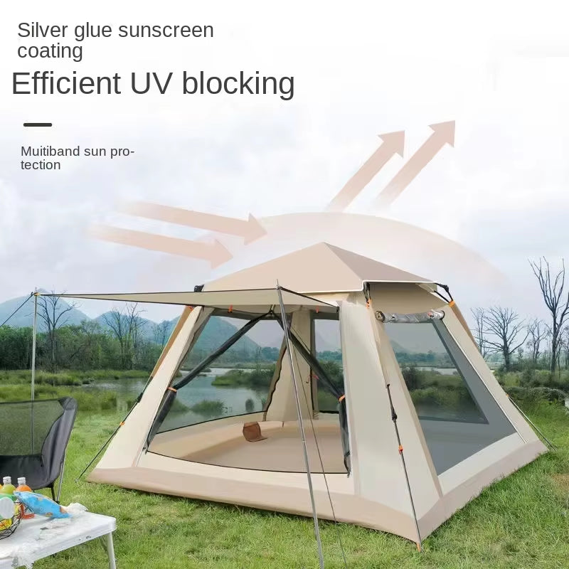 Swolf Outdoor Automaticfully Tent 5~8 Person Beach Quick Open Folding Camping Double Rainproof Camping Shelters One Bedroom