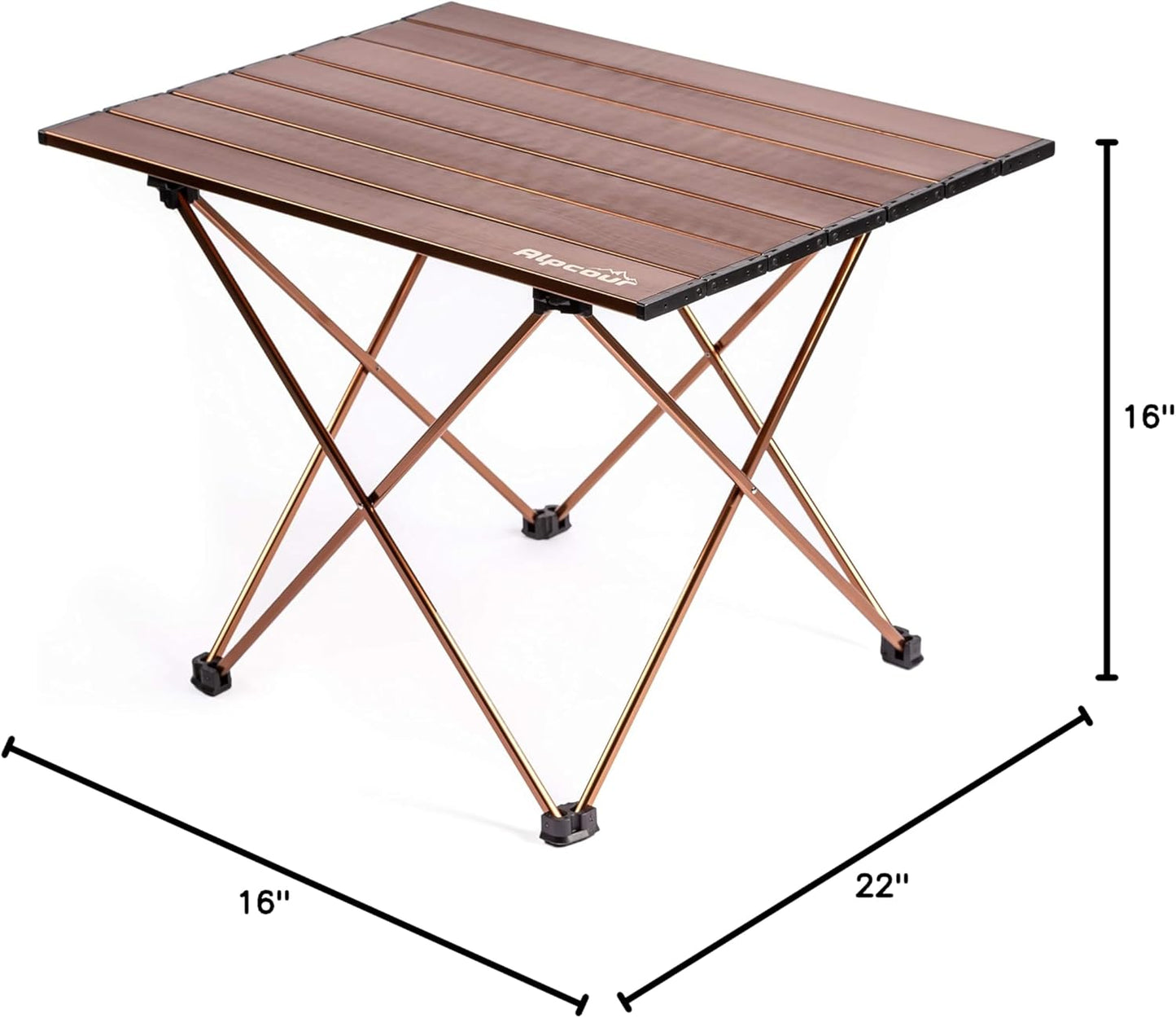 Portable Camping Table – Lightweight, Compact Folding Side Table in a Bag with Aluminum Top & Heavy Duty Hinge for Easy Travel & Storage – Great for Outdoor BBQ, Backpacking, Tailgate & More