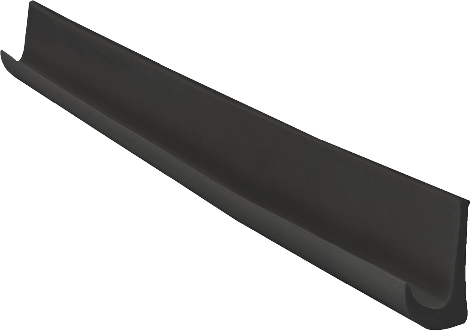 RV PVC Plastic Rain Gutter | Adhesive Backing Included | Flexible Drip Rail Molding (10, Black)