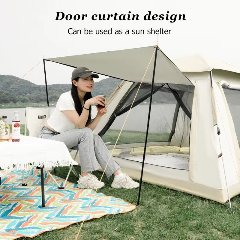 Swolf Outdoor Automaticfully Tent 5~8 Person Beach Quick Open Folding Camping Double Rainproof Camping Shelters One Bedroom