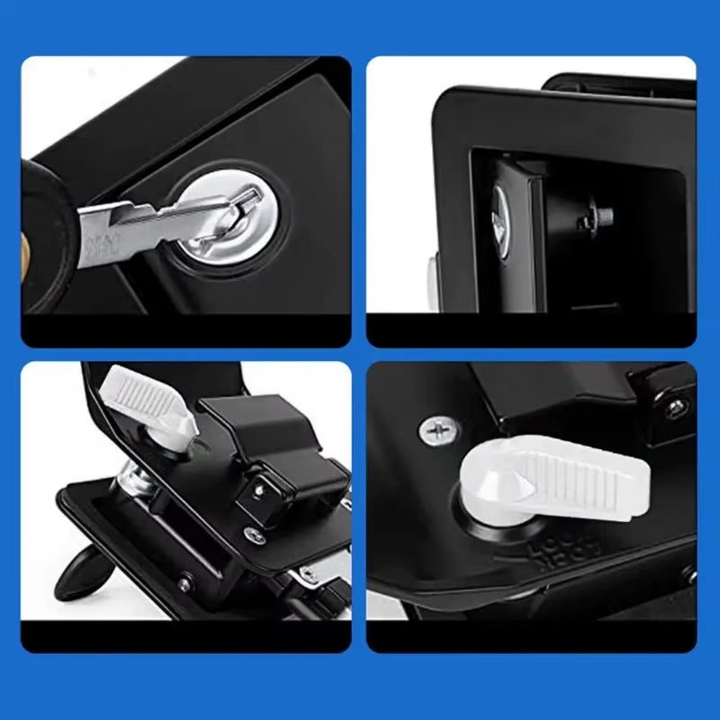 RV Lock Camping Door Handle Lock Built-In Luggage Compartment Anti-Theft Portable RV Accessories RV Camping Supplies